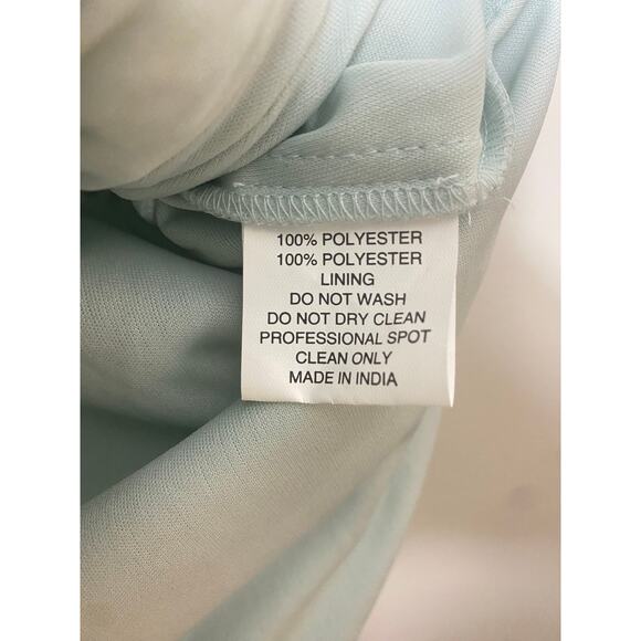 NWT MAC DUGGAL DRESS 14 BLUE V NECK EMBELLISHED FLUTTER SLEEVE A LINE GOWN 9223 - Picture 12 of 15